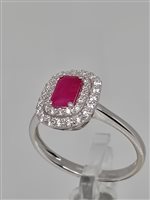 Anneau Gemoro Femme Rubini in Or blanc Rubino TAC445B.RB